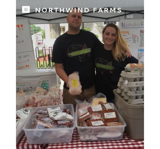 image of owners at a farmers market all set up